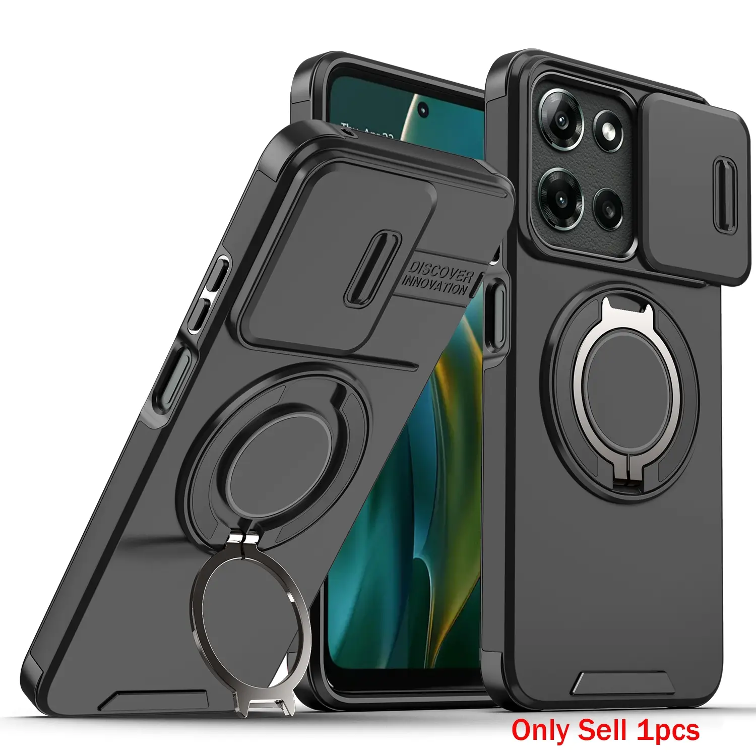 Case for Motorola Moto G 5G 2025/G 5G 2026/G Play 2026, Shockproof Dual-Layer Protective Cover, 360° Rotatable Magnetic Ring Stand, Dust-Resistant & Scratch-Proof for Motorola Moto G 5G 2025/G 5G 2026/G Play 2026 Smartphone Case