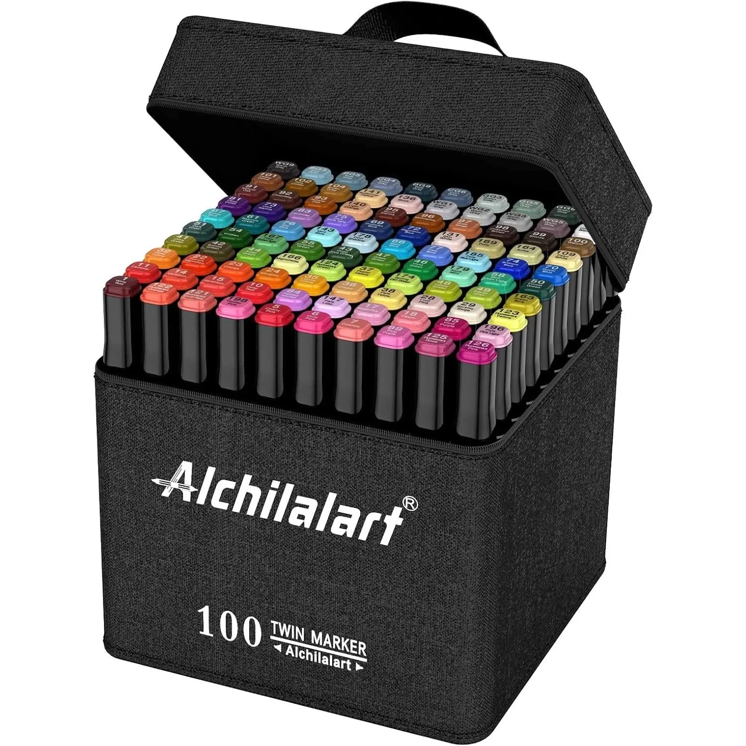 100-Colors  Based markers,  Markers Set,  Tip  Sketching Drawing Markers Animation for Adults