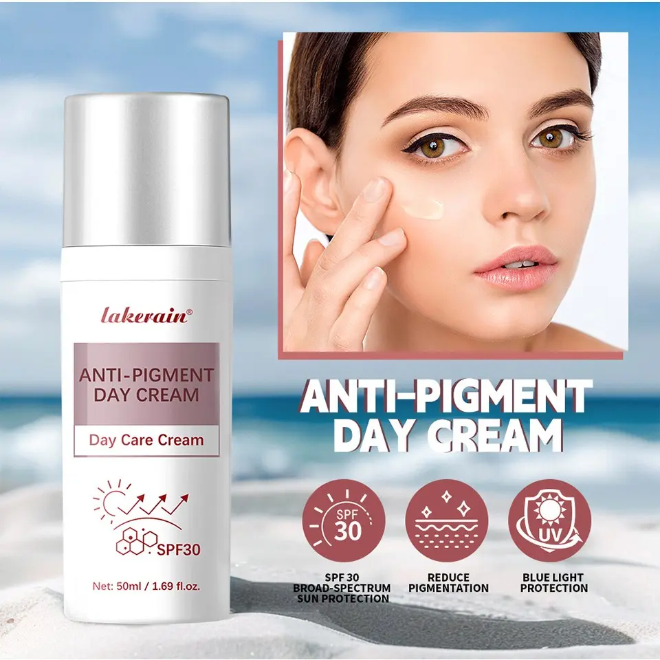 50ML Anti-Pigmentation Repair Day Cream, Antioxidant UV Protection, Fade Dark Spots, Even Skin Tone, Moisturizing Face Lotion