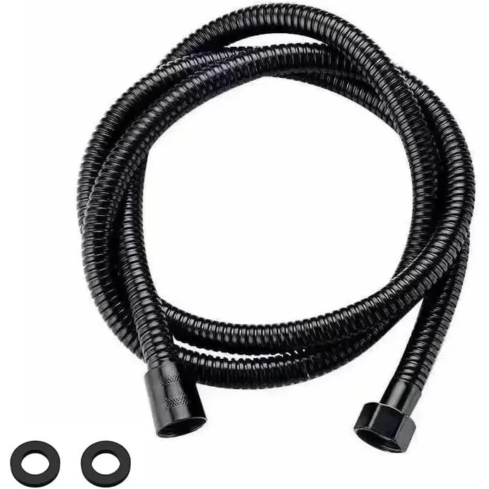 Matte Black Shower Hose, Stainless Steel 59 Inches Shower Hose Attachment, Handheld Shower  Hose, Flexible and Durable  Hose for  Bathing Cleaning