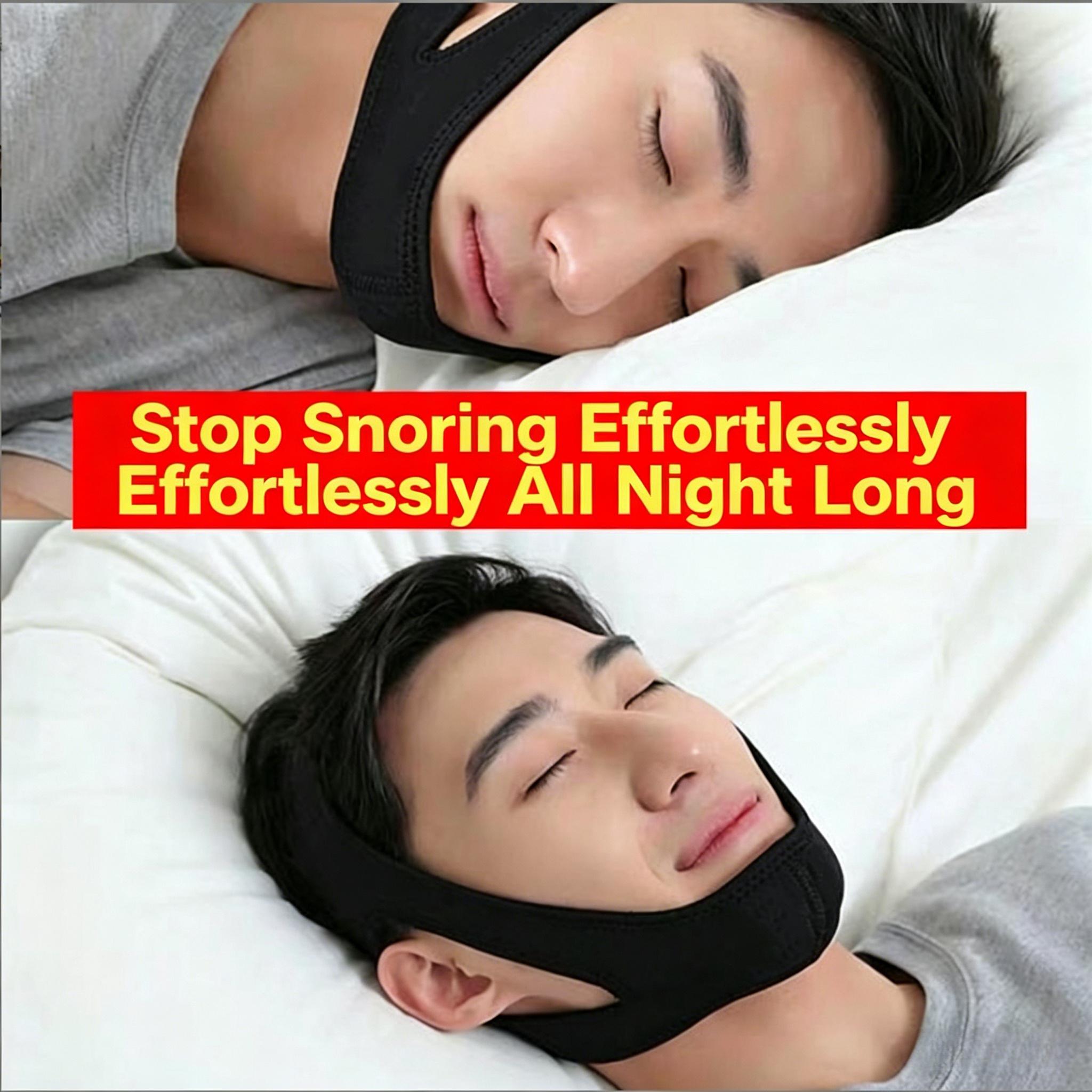 Triangular Chin Support Anti-Snoring Strap  Corrects Mouth Breathing & Sleep Talking
