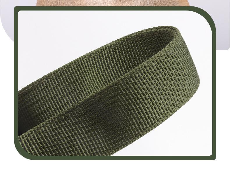 Heavy Duty Tactical Dog Collar with Leash, Reinforced Rivet Anti-Pull Collar for Large Dogs, Welded D-Ring, Quick-Release Zinc Alloy Buckle, Double Layer Nylon, Adjustable Padded Handle for Training Walking, Extra Strong Pet Collar for Big Breeds