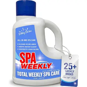 5-in-1 Weekly Hot Tub Chemicals, Spa Chemicals for Hot Tub, Clarifier, Cleaner & Conditioner for Spas & Inflatable Tubs, 3 L – BubbyShine