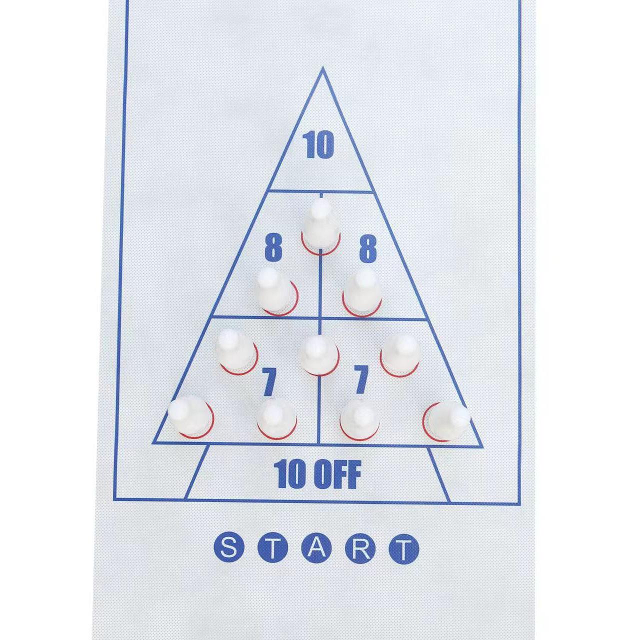 3 in 1 Floor Game Kit, 1 Set Durable Family Fun Games, Tabletop Bowling Game Shuffleboard Set, Party Favors, Tablegame