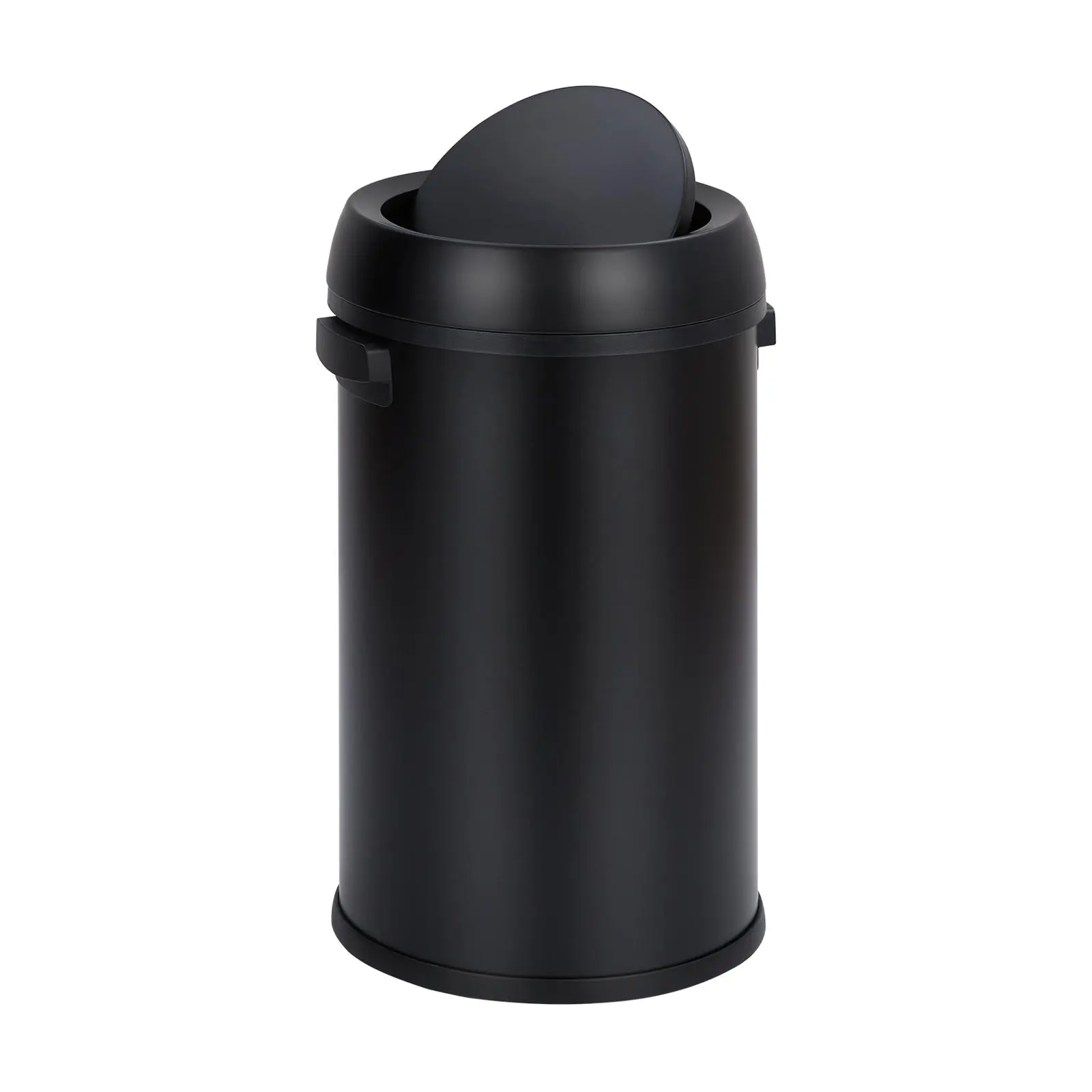 Fingerprint-Proof Stainless Steel Kitchen Trash Can, 65L Heavy Duty Round Trash Waste Bin, Commercial Large Garbage Can, Ideal for Kitchen