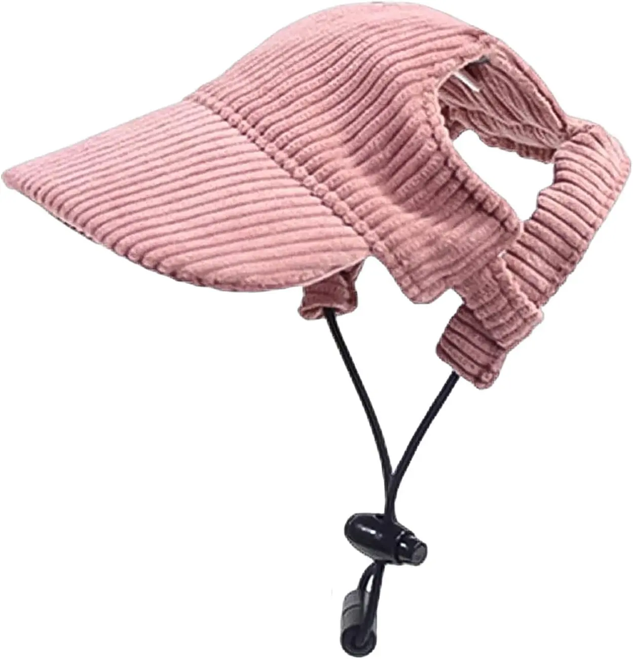 Dog Baseball Cap, Dog Cat Summer Beach Visor Hat with Ear Holes, Adjustable Puppy Sunbonnet Headdress