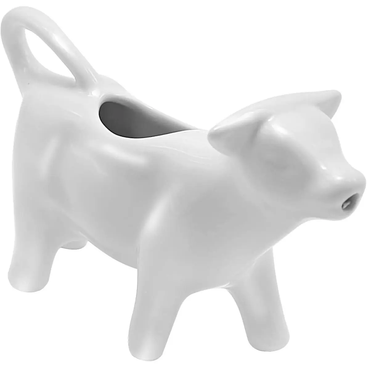 Ceramic Cow Shape Creamer and Sauce Jug, 100ML Mini Milk Pitcher for Coffee, Tea, Kitchen