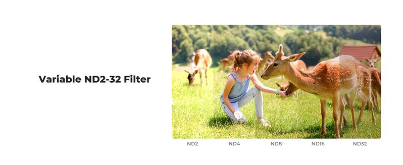 K&F CONCEPT Magnetic Effect & ND & CPL Filter Set Compatible with DJI Osmo Pocket 3, 3 Pack CPL Black Diffusion 1/4 ND2-32 Filters Accessories, HD Optical Glass/Multi-Coated