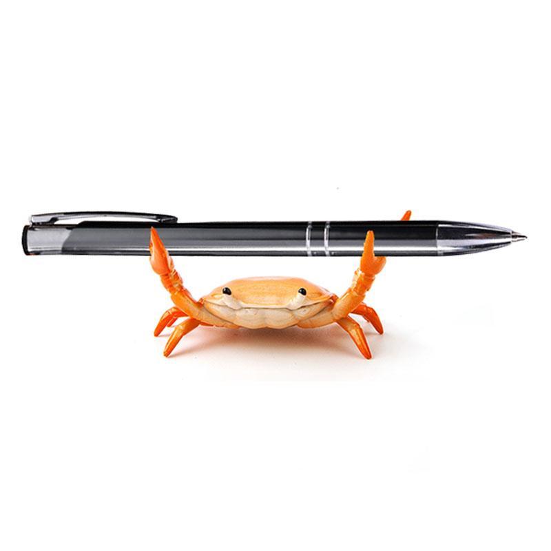 Realistic Crab Shaped Pen Holder, 1 Count Creative Cute Desktop Pen Stand, Decorative Desk Ornament for Office and Home, Desk Accessories, Summer Gifts, Office Stationery Supplies, Room Decor, Fall Decor, Birthday Gifts, Home Decor,&nbsp;Pencil Holder