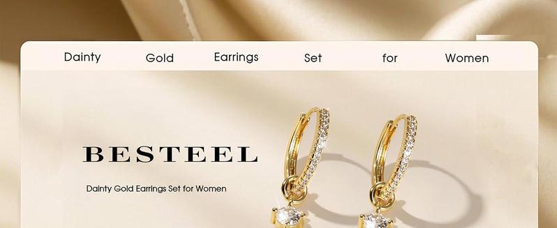 Small Gold Plated Hoop Earrings for Women with Charm - Hypoallergenic Cartilage Earring Sets for Multiple Piercing Sensitive Ears Silver Hoops Huggie Stud Earring Stacks Helix Conch Jewelry