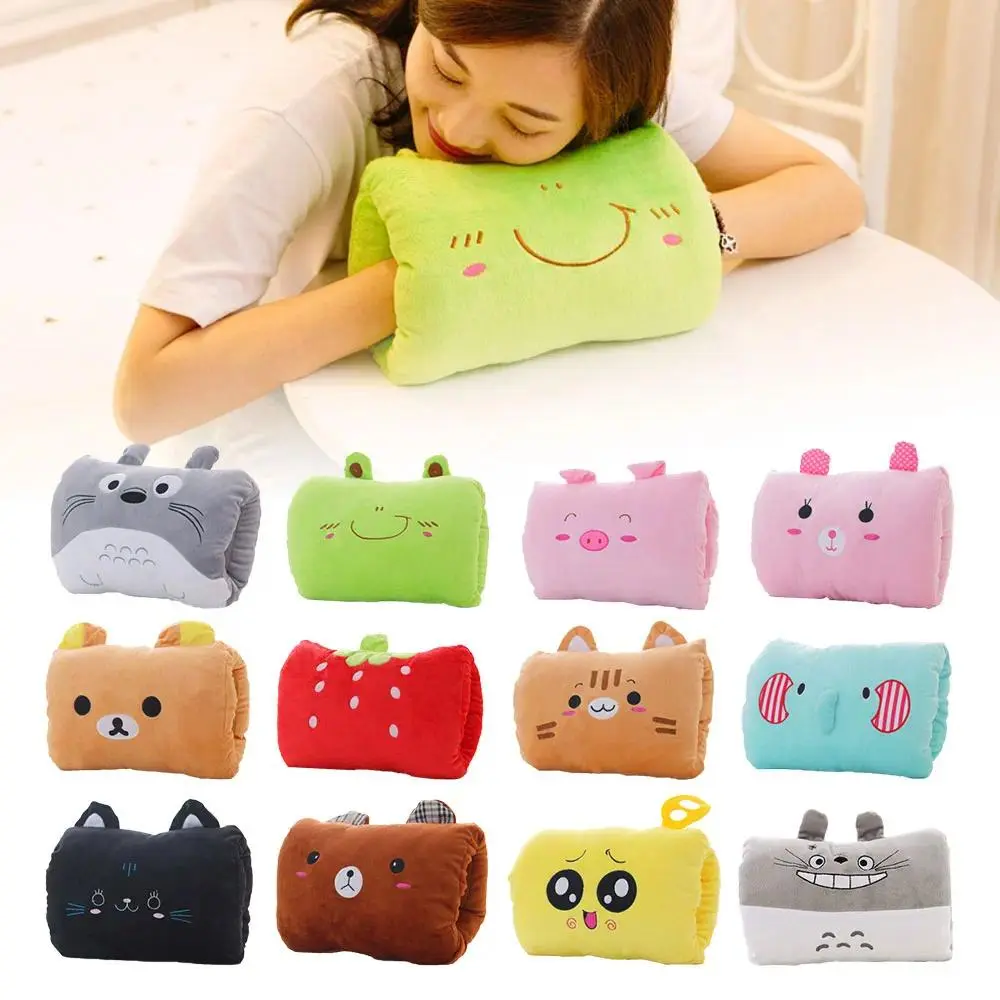 Pink Washable Winter Gloves Plush Pillow Cartoon Gloves Men Women Mitten Warm Hand Electric Heating Hand Warmer