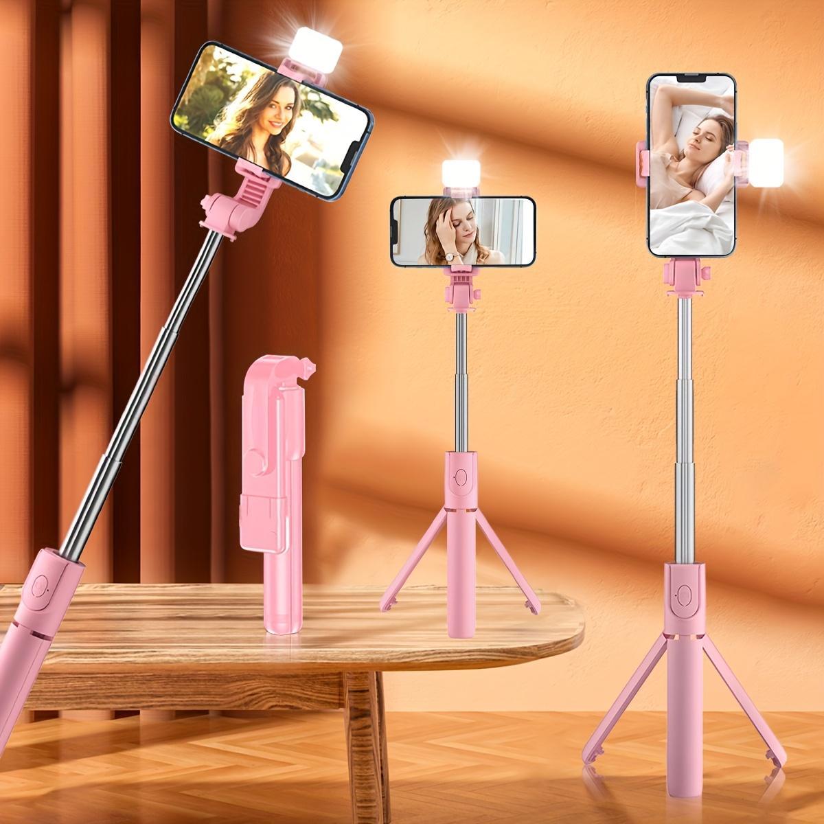 Wireless Selfie Stick, Multifunctional Tripod Selfie Stick with Remote Control, Universal Travel Selfie Accessory and Selfie Stand for Mobile Phones