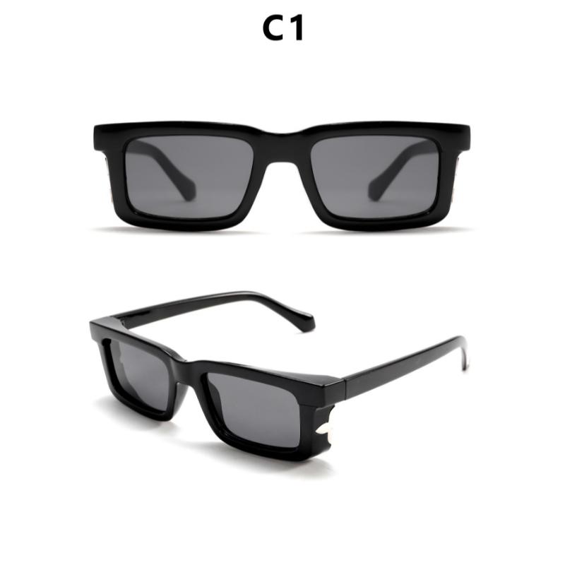 New Minimalist Thick-Framed Square Glasses for Ladies Trendy Individualistic Stylish Photo-Taking Sunglasses Perfect for Unique Style