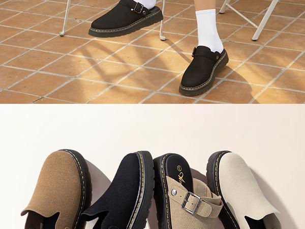 Women's Clogs Shoes with Back Strap Comfortable Latex Footbed Slip-On Adjustable Slingback Mules Zapatos para Mujer