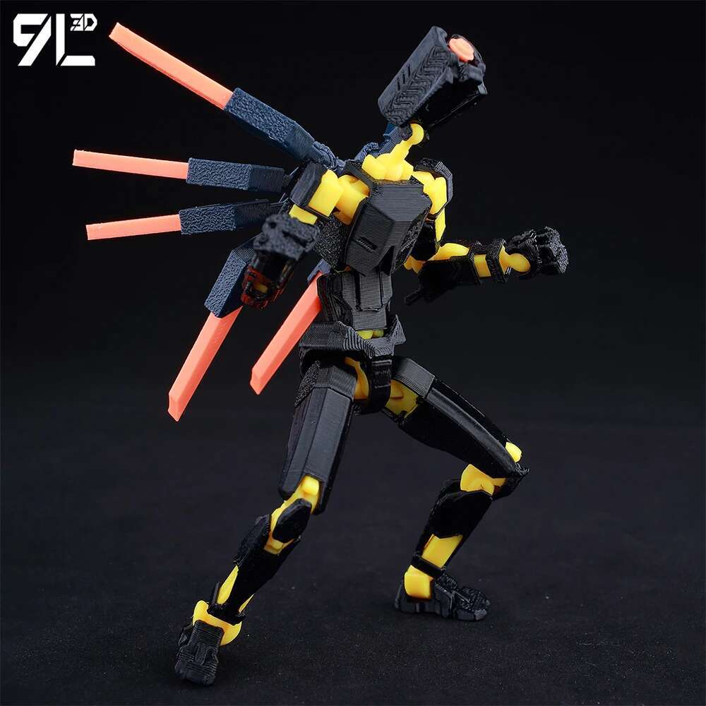 Lucky13 Dummy13 Ultrakill V1 Series Anime Characters-3D Printed Multi-Jointed Deformable Body Posing Model Multi-color Toys Gift Lucky13 Dummy13 Ultrakill V1 Series Anime Characters-3D Printed Multi-Jointed Deformable Body Posing Model Multi-color Toys Gift