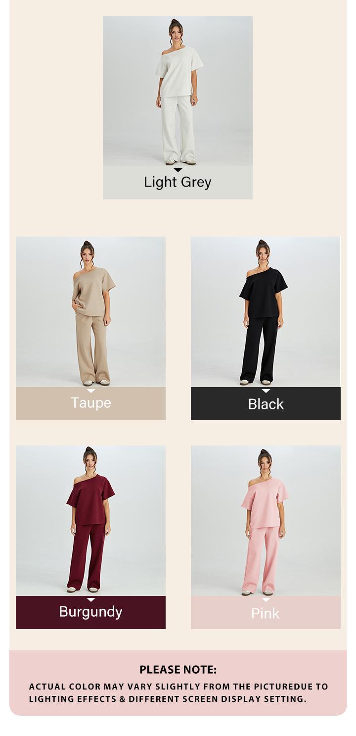 Women's Leisure Solid Color Drawstring Waist Wide Leg Trousers, Versatile Women's Bottom for Daily Wear, Soft Side Pocket Daily Outfit