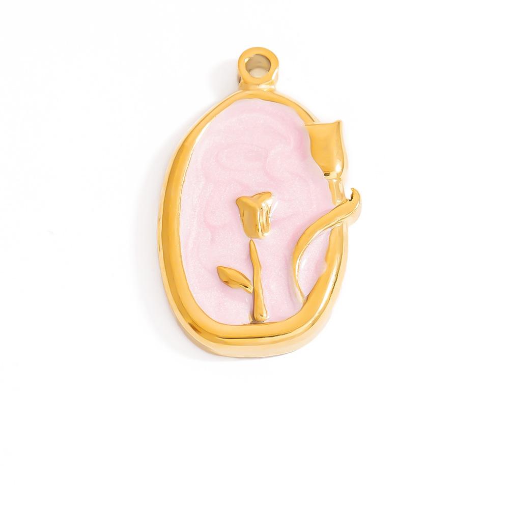 Titanium steel DIY jewelry accessories, stainless steel necklaces, bracelets, pendants, 18K gold pendants, accessories, and ornaments