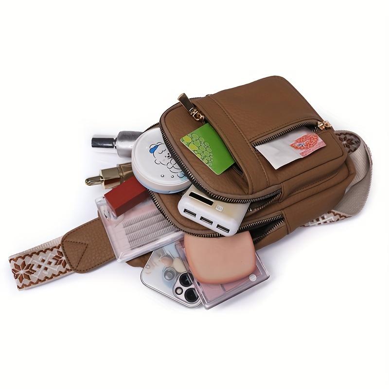 【Gift for Christmas】2026 Solid Color Quilted Fanny Pack - Casual Zipper Chest Belt Bum Bag, Adjustable Sling Bag for Daily Use, Lightweight & Waterproof