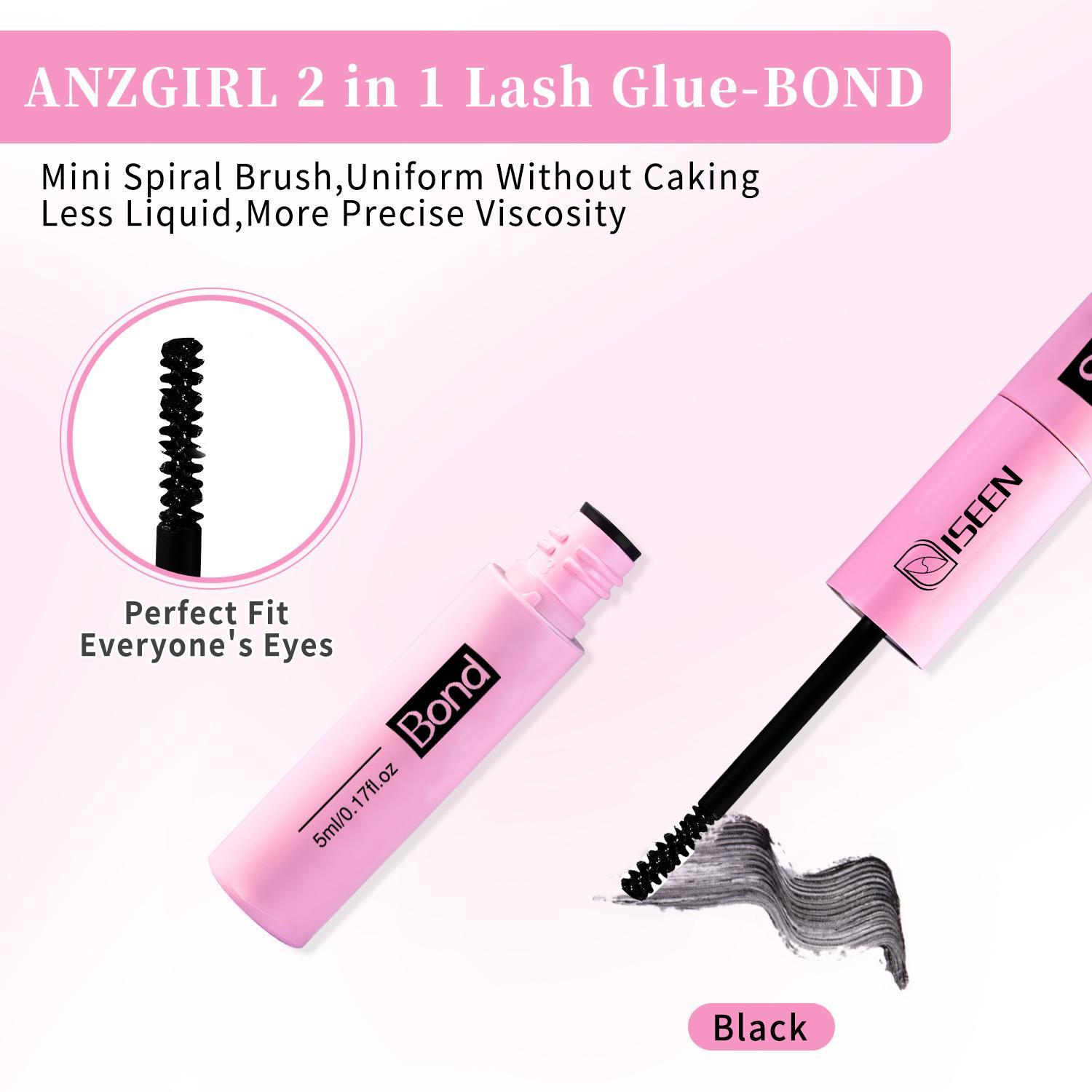 Eyelash Extension Tool Kit, Including Eyelash Bond and Seal, Eyelash Bond Glue, Eyelash Adhesive, Remover, Curler, Brush & Tweezers for DIY Lash Application, Gentle Eye Makeup Tools, Compact Cosmetic Set, Multifunctional Makeup Brush, Includes Lash Tools