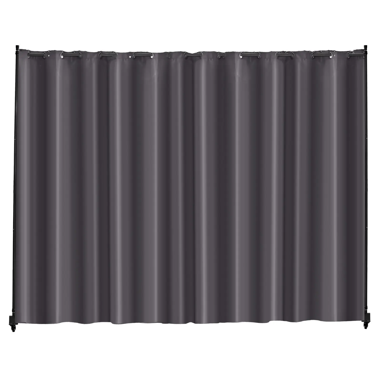 Room Divider Screen With Wheels, Portable Freestanding Panel Privacy Partition For Office, Bedroom, Living Room, Dining Room, And Study, Easy Roll Curtain Stand, Room Partition For Home And Work