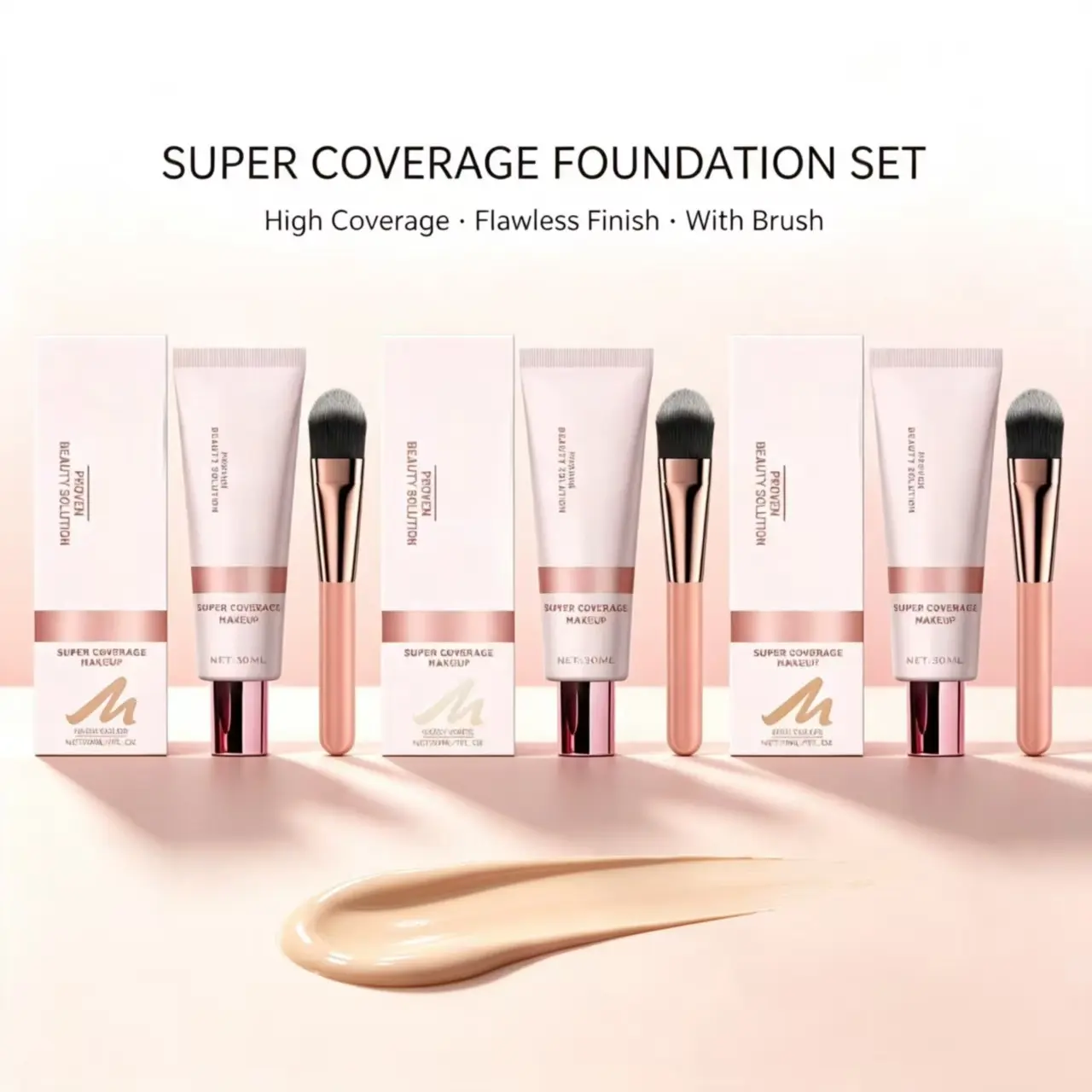 Concealer Liquid Foundation Series, 3 Optional Shades, Hydrating Sheer Texture Long Lasting Natural Dewy Base Makeup,Radiant,Serum,Foundation with SPF 50,freckle,forever,bloom,water,resistant,faux,skin,tint,olive