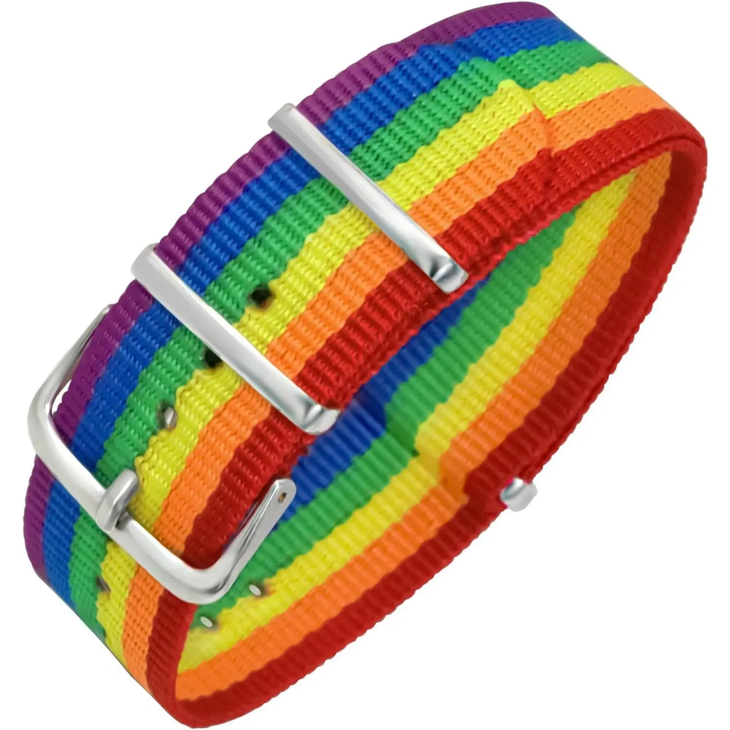 LGBT Rainbow Wristband for Women, Men - Adjustable Pride Bracelet for Gay, Lesbian, Bisexual, Nonbinary, Asexual - LGBTQ Pride Accessories