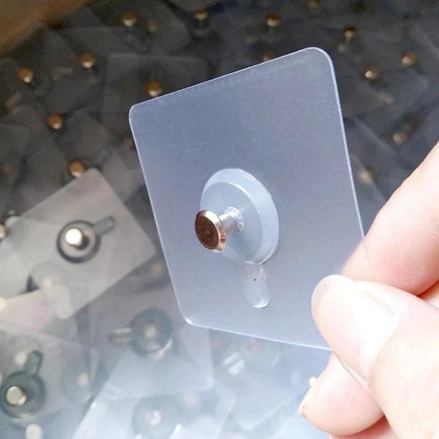 Wall-Mounted Hooks (10pcs), Punch-Free Self-Adhesive Picture Frame & Painting Hooks, Traceless Stick Hooks for Kitchen & Bathroom