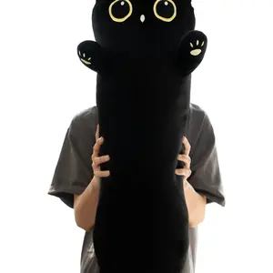 32" Cute Cat Plush Stuffed Animal, Soft Huggable Long Hugging Pillow Doll, Adorable Cartoon Kitten Design, Perfect Gift for Youngsters & Girlfriend