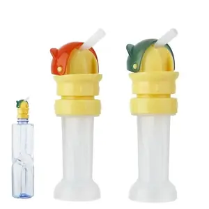 2026 New Universal Water Bottle Spout Conversion Cap, Spill-Proof Flip-Top Drink Cover with Straw, Portable Juice Bottle Adapter, Outdoor Daily Bag Accessory