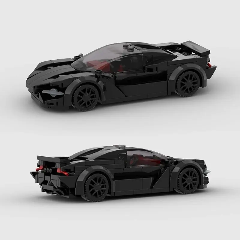 Hot MOC 765lt City Speed Racing Car Sports Building Blocks Bricks Technique Supercar Racers Vehicles Kits Toys Gift
