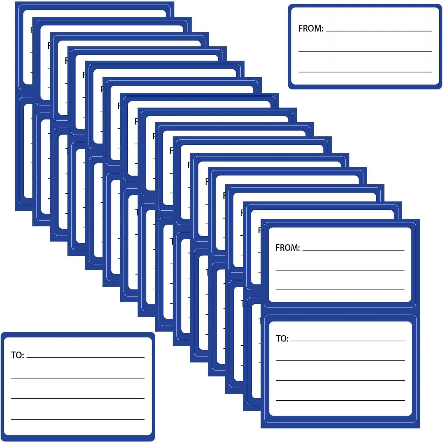 Mailing Labels for Packages 60 count to from Return Address Labels for Envelopes 4.5x3.5Inch Blank Self Adhesive Shipping Label Handwriting to/from Mail Label Stickers Address Tags