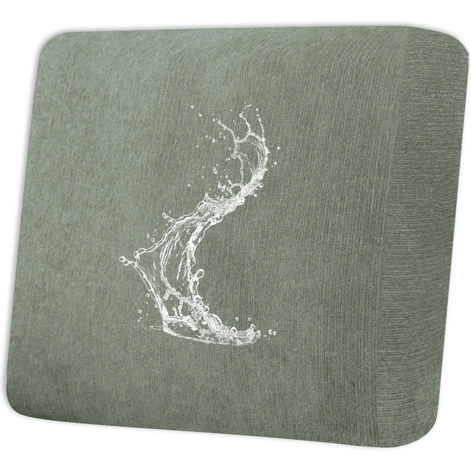 Waterproof Couch Cushion Covers - Stretch Washable Slipcover with Elastic Non-Slip, Furniture Protector for Pets,Kids (1 Cushion Chair, Green)