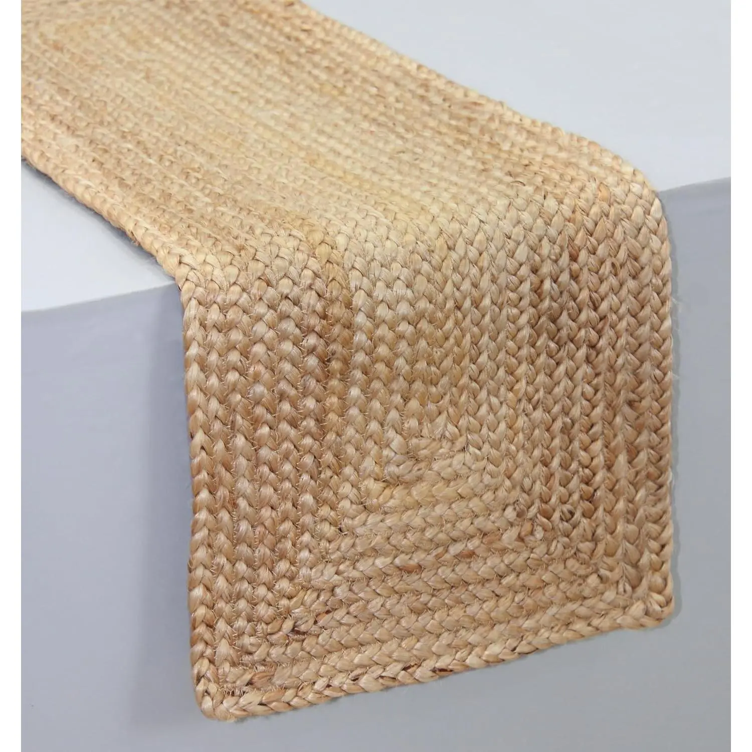 Jute Braided Table Runner - 13x36 inches  Table Runner | Rustic  Tablerunner for , Dining Table - Everyday Harvest Thanksgiving Holiday Christmas Party Décor