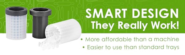 Mini Ice Cylinder- Squeeze & Release- Set of 2, 1000422, Gray