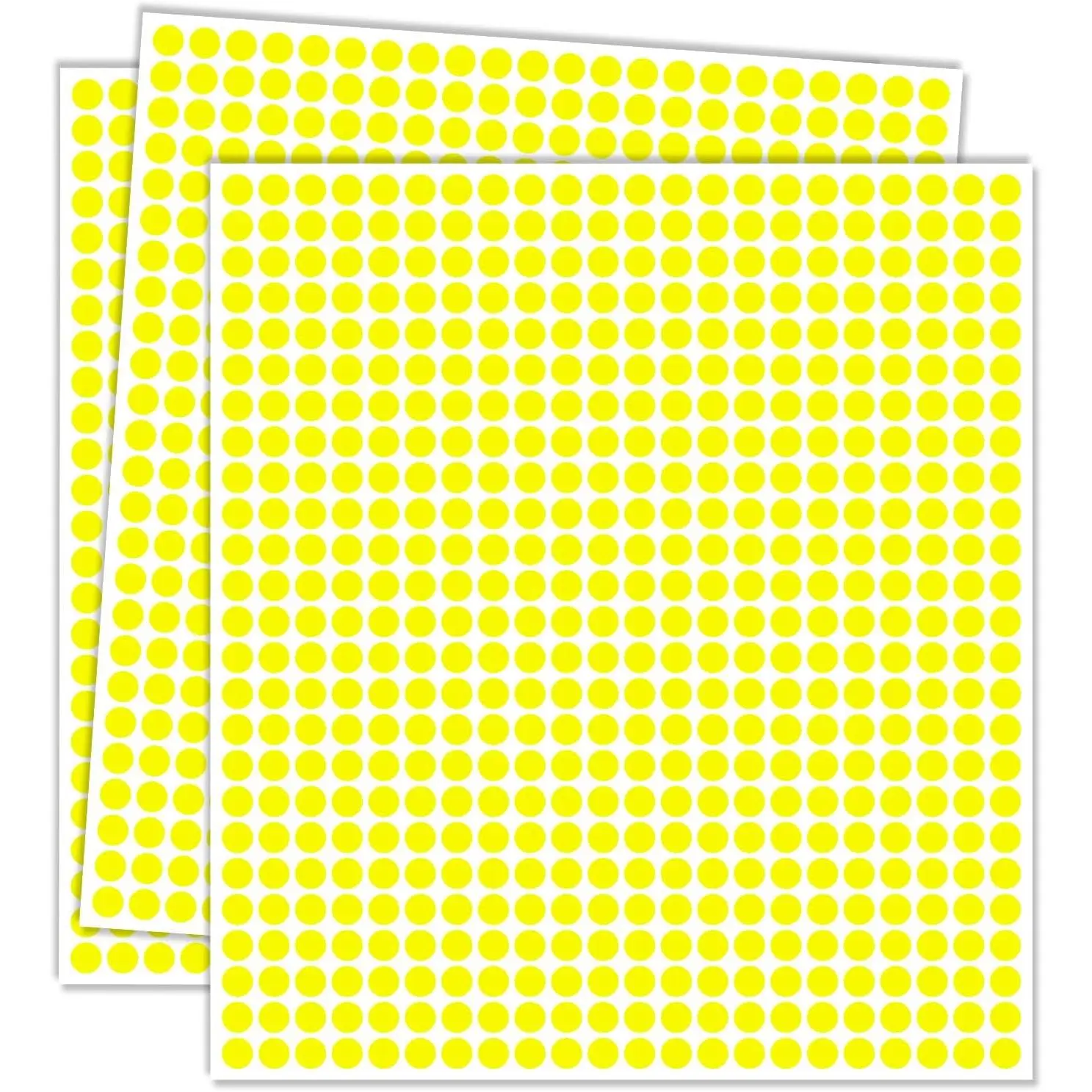 1/4" Colored Dot Stickers Small  Mini Little Circle Stickers |  as calendar markers,  activities, craftst, recommended for writing with oil-based markers, adhesion.