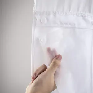 PEVA Plastic Snap-In Washable Shower Curtain Liner Replacement with Removable Magnetic Design for Dogs & Cats (1 Piece)