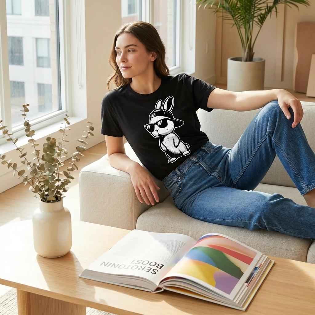 Graphic Tee Easter Bunny Baseball Cap Sunglasses Cute Rabbit Mens T Shirt Man Shirt Easter Shirts for men