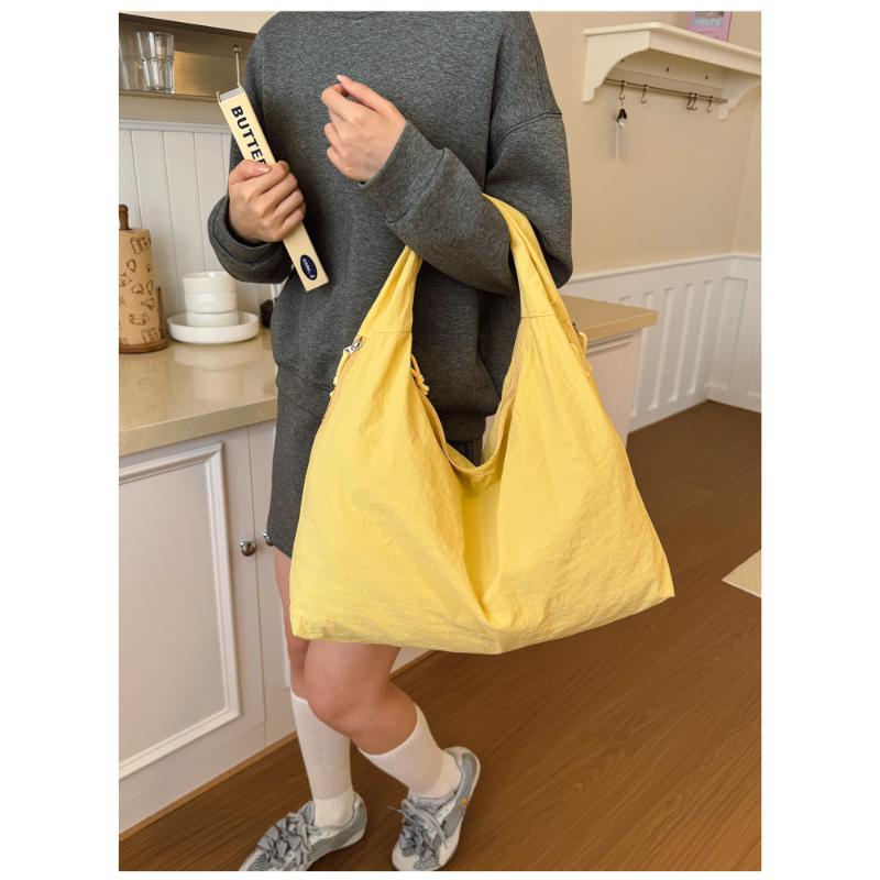 Large Capacity Popular Temperament Armpit Bag Nylon Cloth Shoulder Retro Handbag For Women