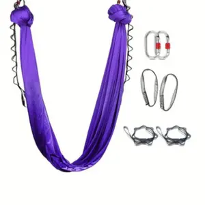 Air Yoga Hammock Set Home Anti-Gravity Training Tool with Durable Hanging Straps Extender Beginner Hand Props