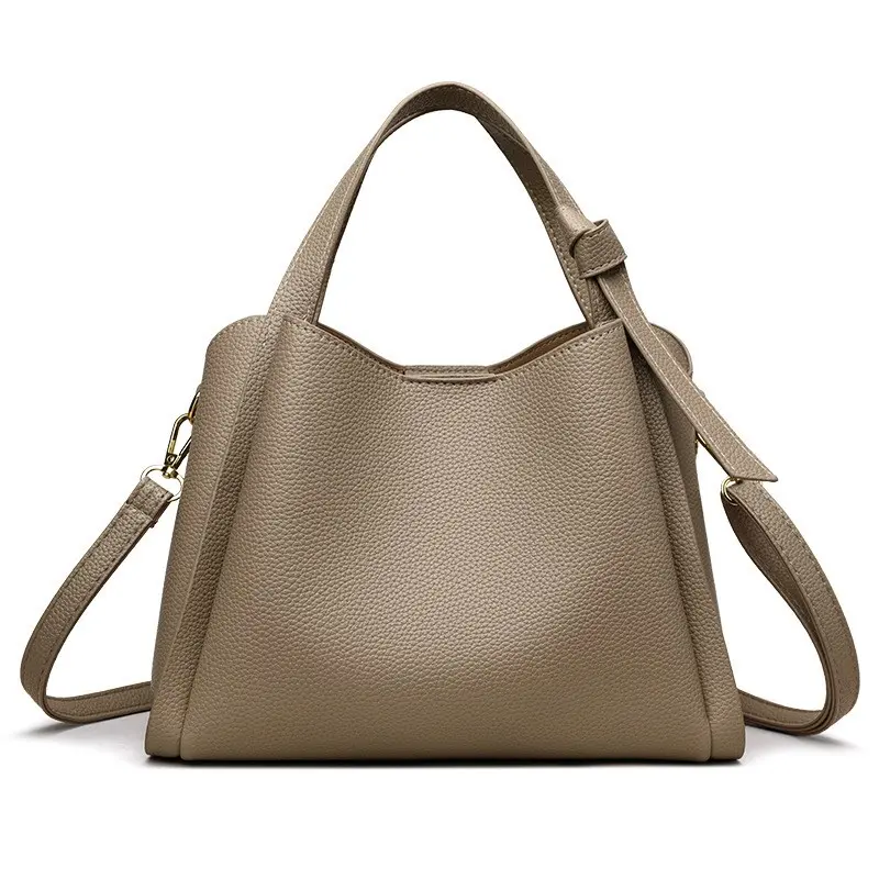 Women's crossbody bag, leather tote with adjustable shoulder straps, multi-function crossbody tote for work, business, college travel