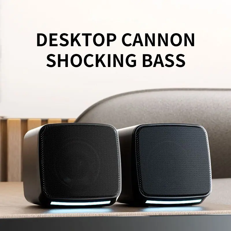 E-1078 Desktop Speaker for PC, Stereo Computer Speakers, USB Mini Subwoofer for Laptops, High-Quality Sound, Compact Design, Ideal for Home Office Use