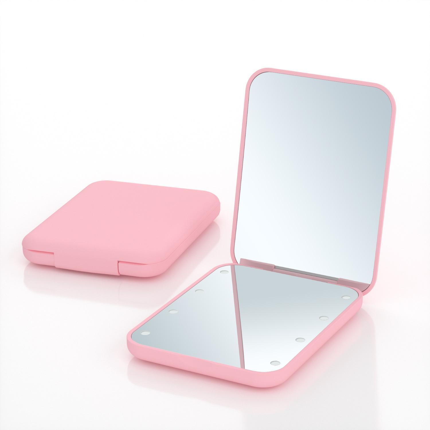 Handbag Makeup Mirror, Travel Hand Mirrors: 1x/3x Magnification, LED Lighted, Pocket-Sized for Women & Girls, Travel-Friendly (Great for Christmas & Thanksgiving Gifts)