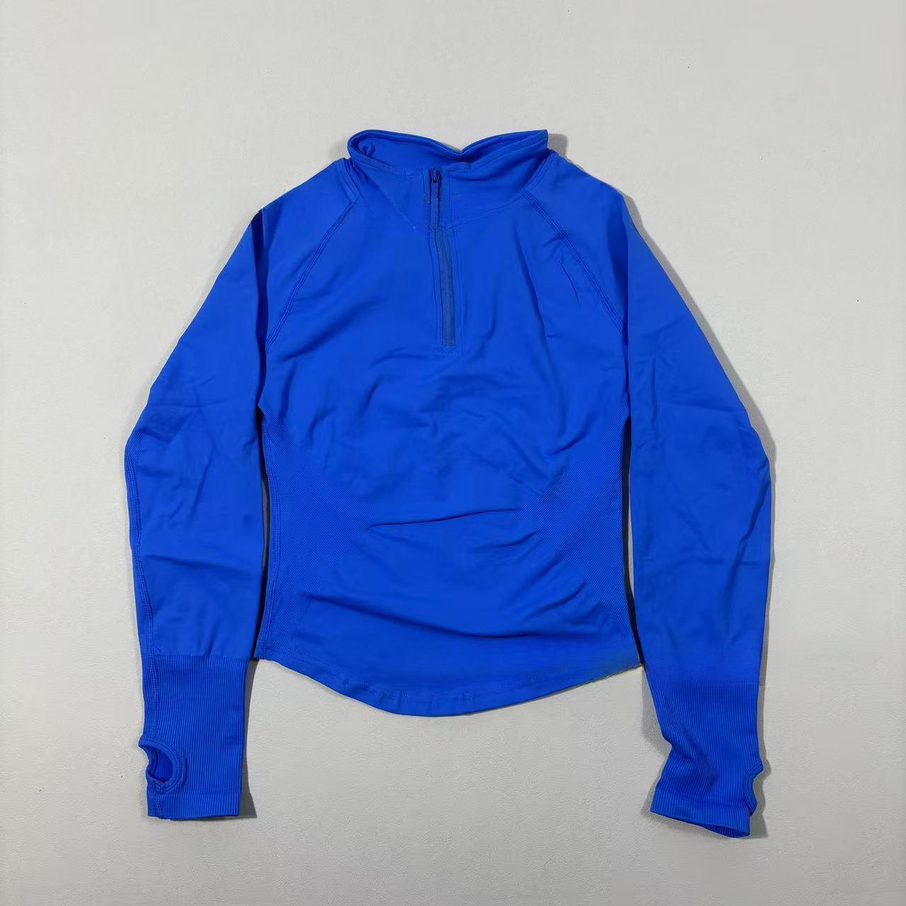 2026 DFYNE Half-Zip Long Sleeve Fitness Jacket  Tight Quick-Dry Outdoor Yoga Gym Top for Women