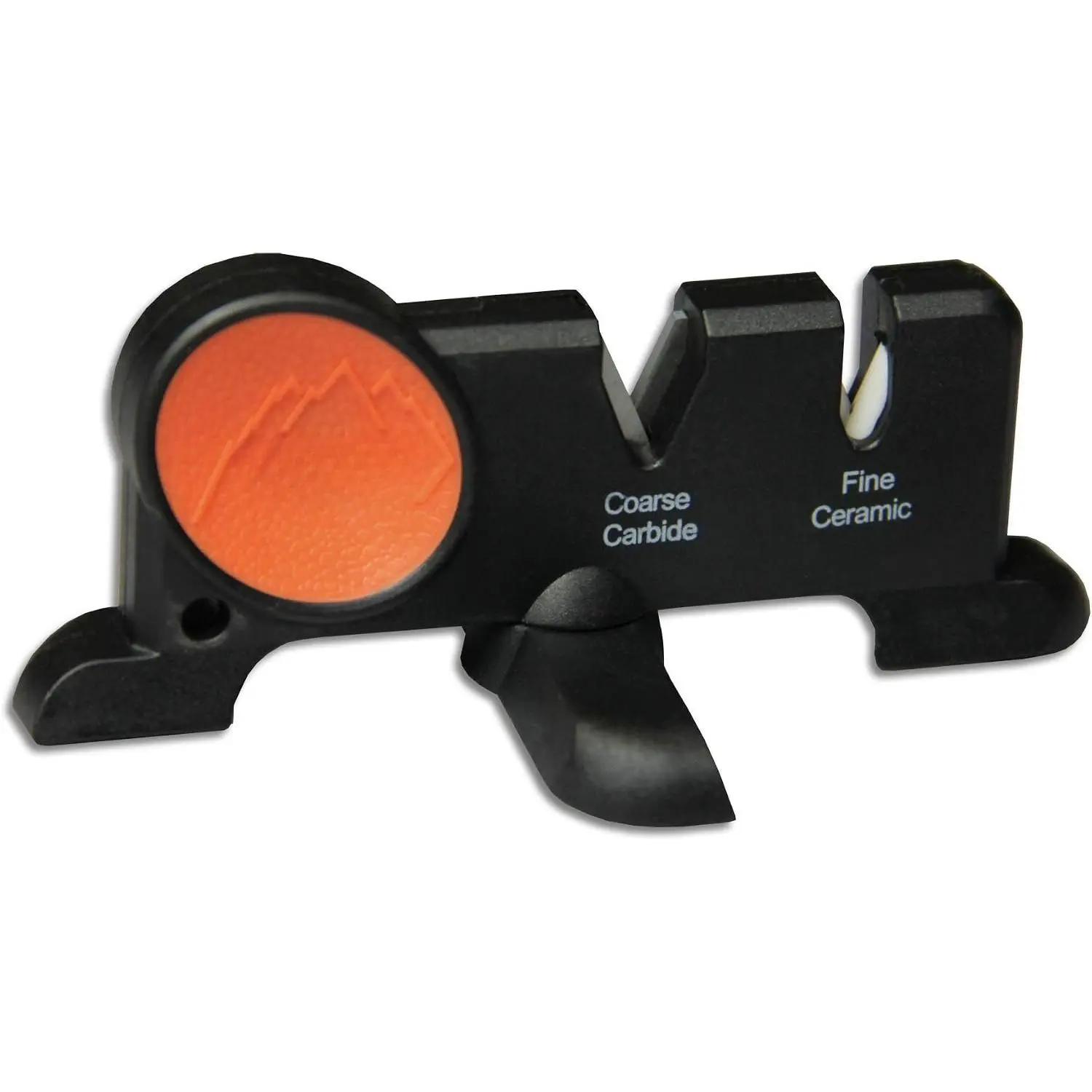 -X, Pocket Sized 2-Stage Carbide/Ceramic Abrasive  Sharpener with Folding X-Base that Improves Stability for   and Kitchen
