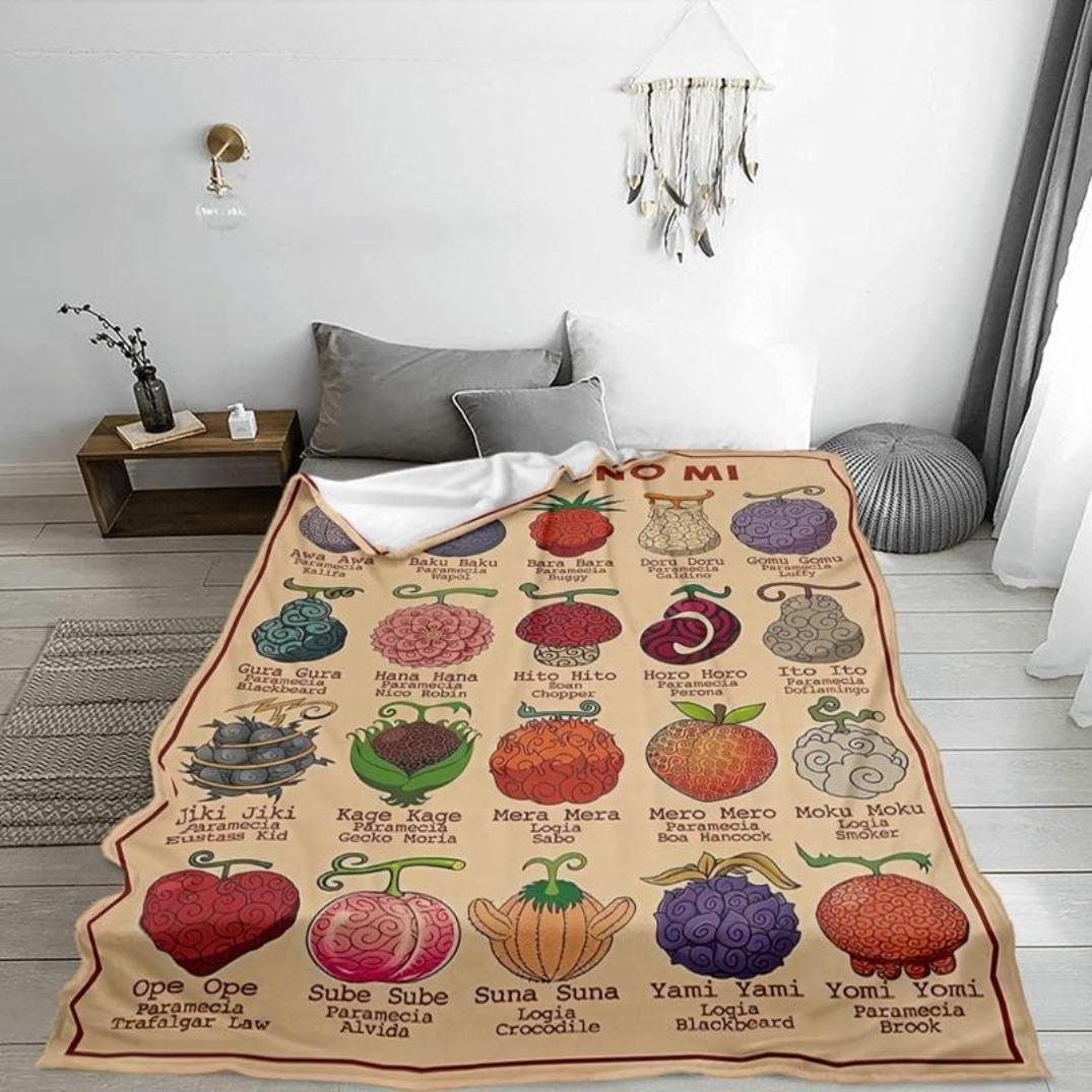 Fruit Theme Flannel Blanket, Soft Warm Anime Style, Home Decor, Ideal for Fans, Daily Use, Gift Idea,Polaris Blanket Fruit Theme Flannel Blanket, Soft Warm Anime Style, Home Decor, Ideal for Fans, Daily Use, Gift Idea,Polaris Blanket