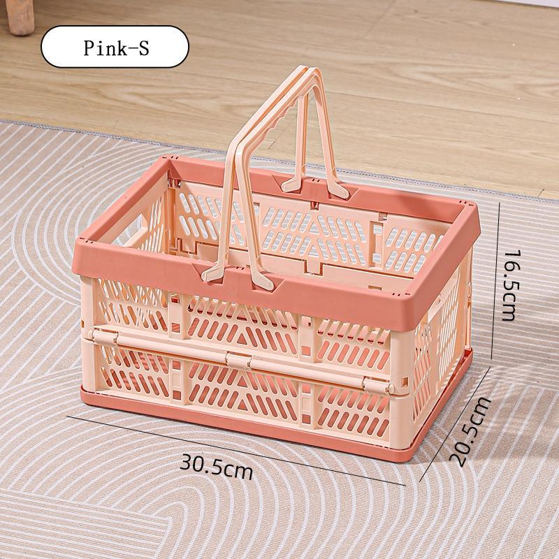 Foldable Storage Box, Outdoor Dining Basket, Portable Shopping Basket, Fruit Basket, Snack and Toy Container, Bookshelf Basket, Versatile Multi-Purpose Organizer