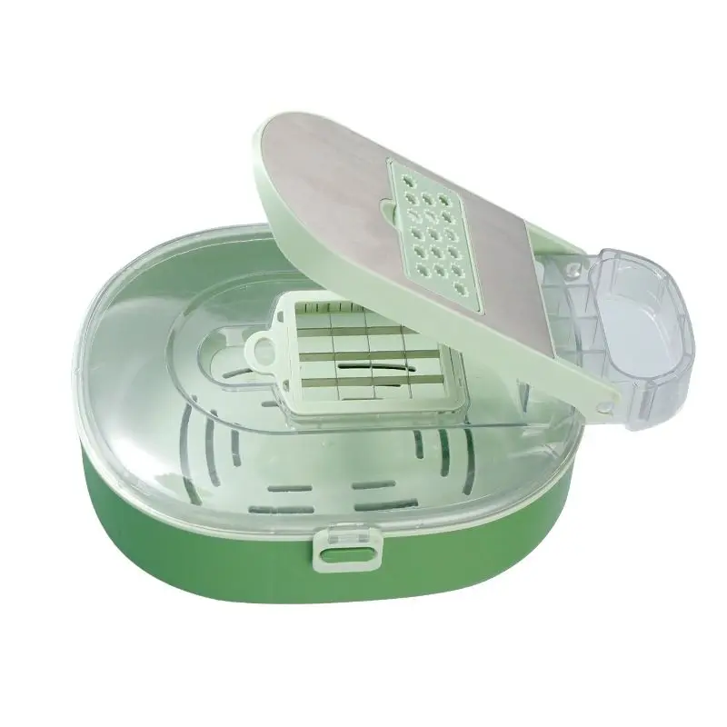 Pro Slicers Kitchen Meal Prep Tool For Carrots Cucumber Salad Making, Oval Shaped Ergonomic Vegetable Cutter With Durable Stainless Steel Blade, Safe Comfort Grip Easy To Clean & Store