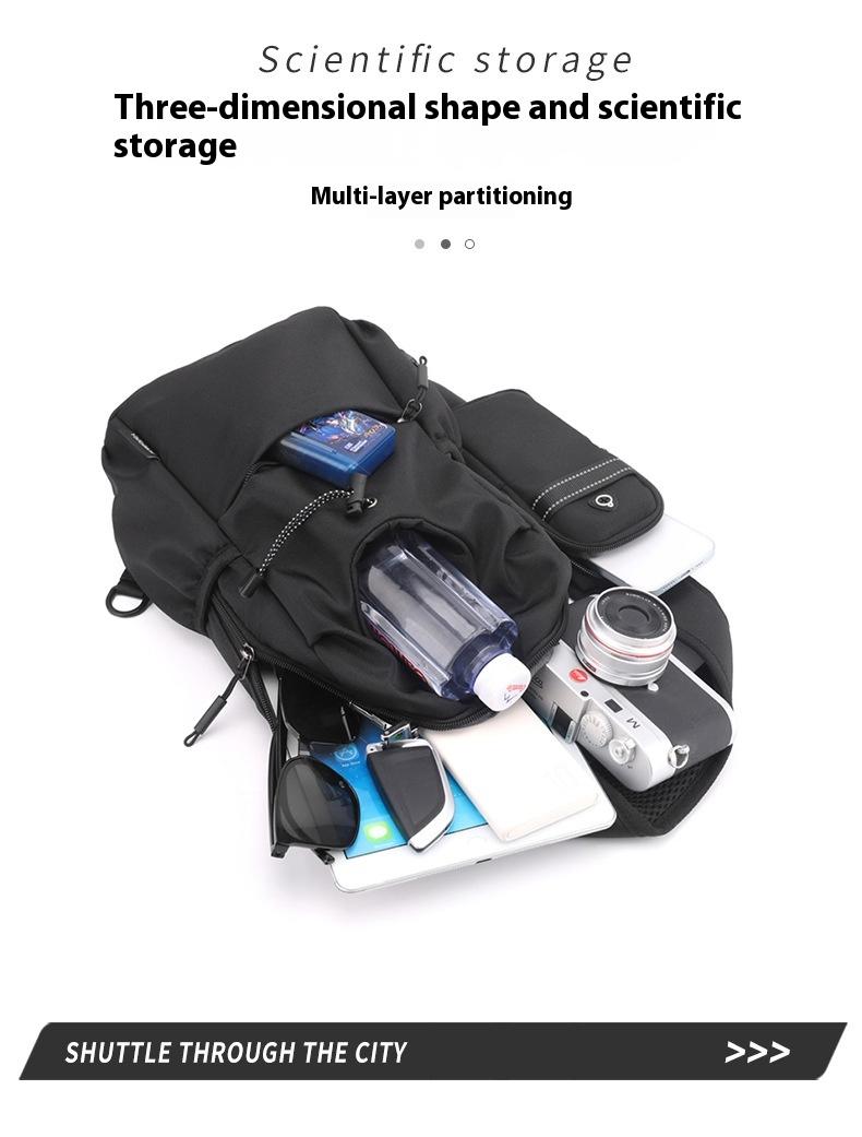 Men's Oxford Cloth Splash-proof Shoulder Crossbody Chest Bag