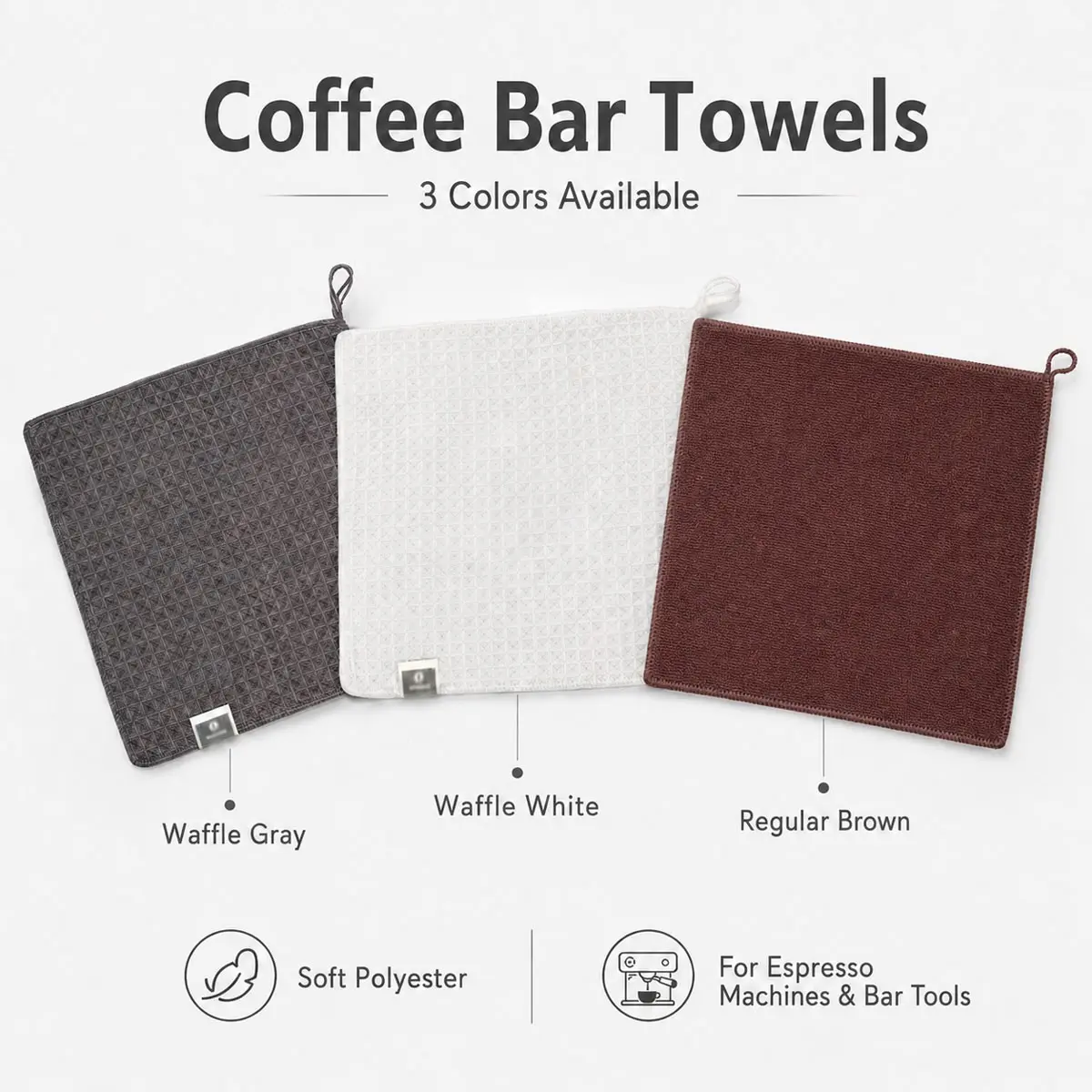 2/4-Pack Portable absorbent cleaning cloths, essential for coffee shops, lightweight and effective for cleaning in the kitchen, coffee cloth, absorbent cloth for shop, kitchen or bar