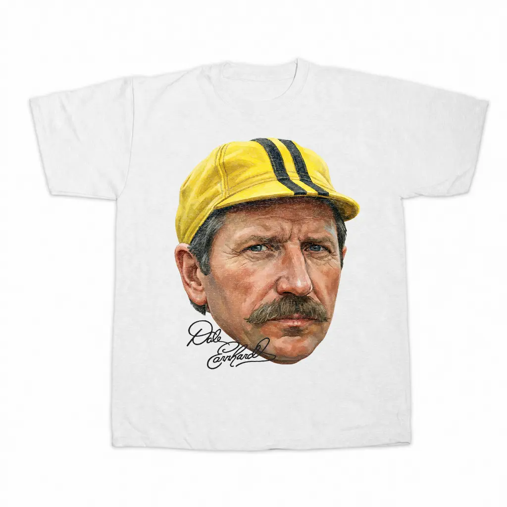 Dale Earnhardt Vintage Racing T-Shirt – NASCAR Driver Graphic Tee, Retro Motorsport Shirt, Classic Racing Legend Portrait Apparel, American Racing Culture Streetwear Top for Men Women, Car Fan Gift, Unisex Casual Tee,Y2K tshirt